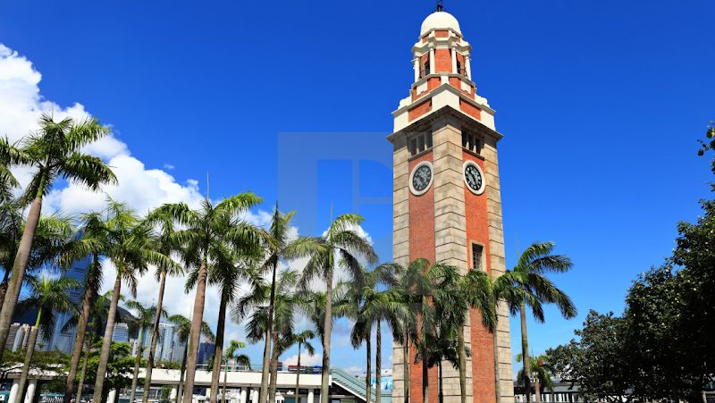Former Kowloon-Canton Railway Clock Tower in 