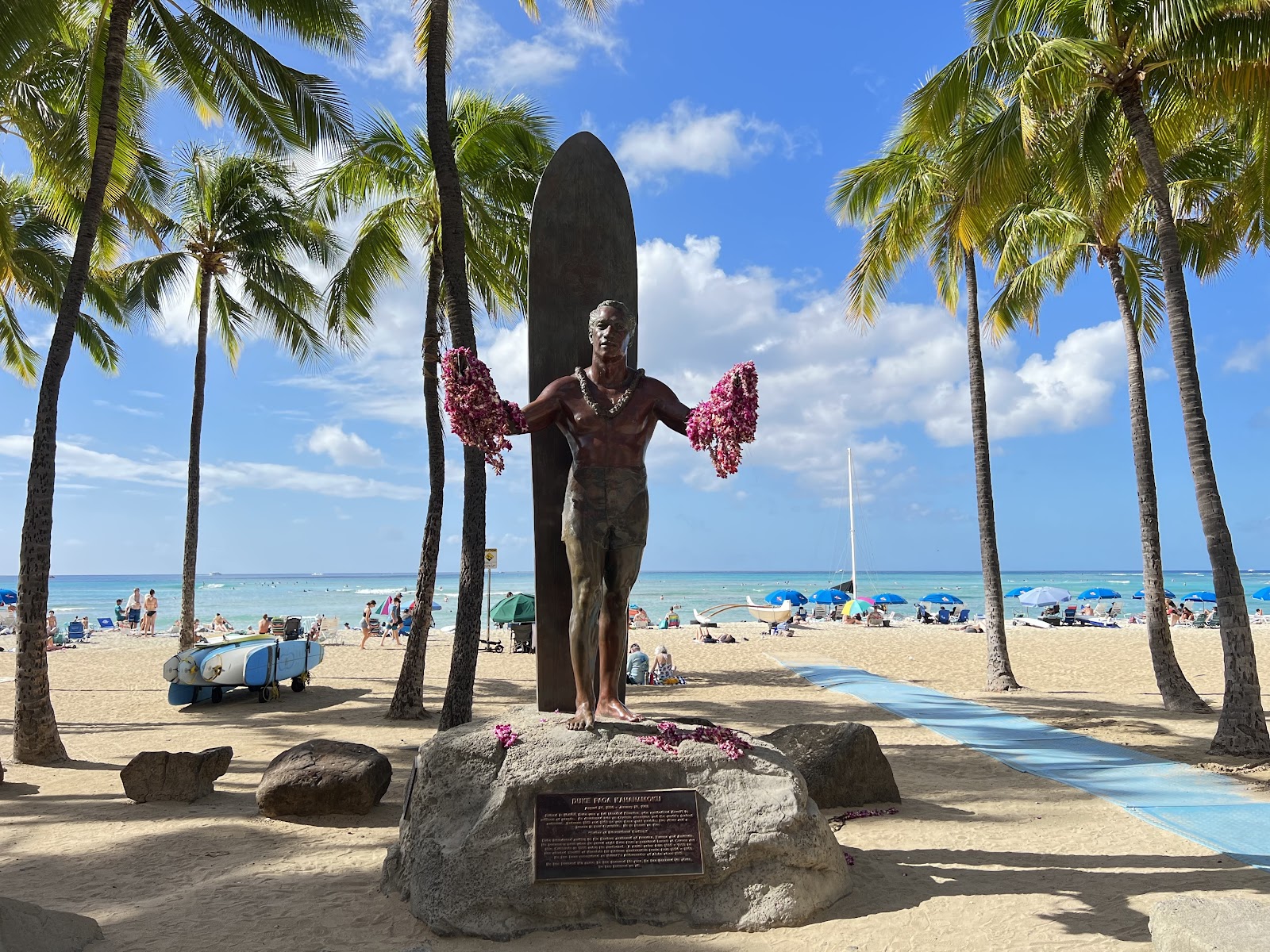 Duke Paoa Kahanamoku Statue in Honolulu