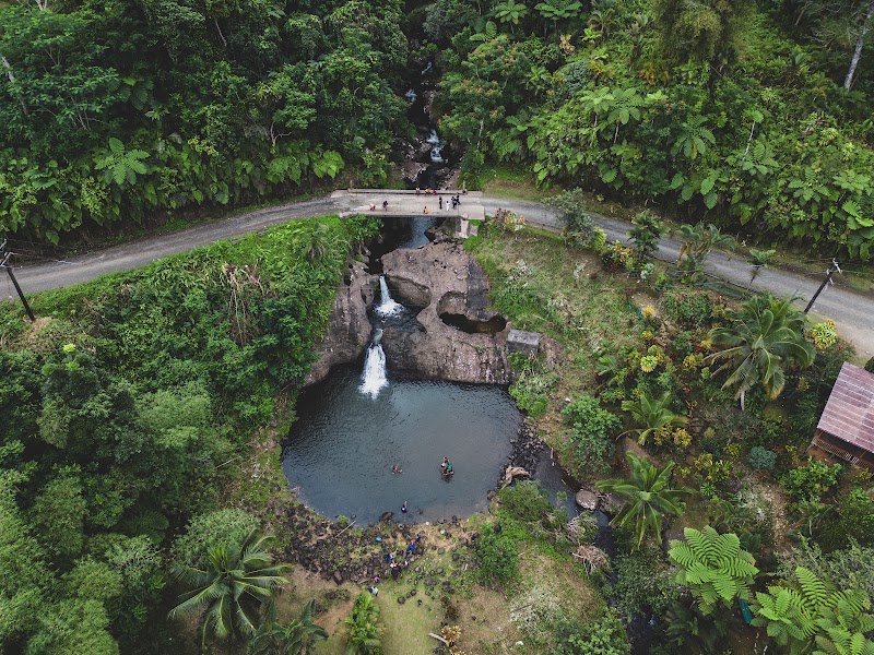 Waterfall rest stop in 