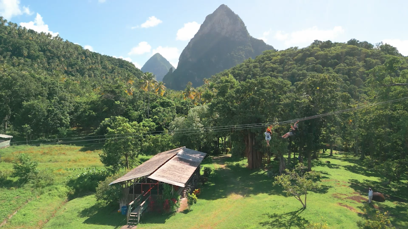 Morne Coubaril Historical Adventure Park in Castries