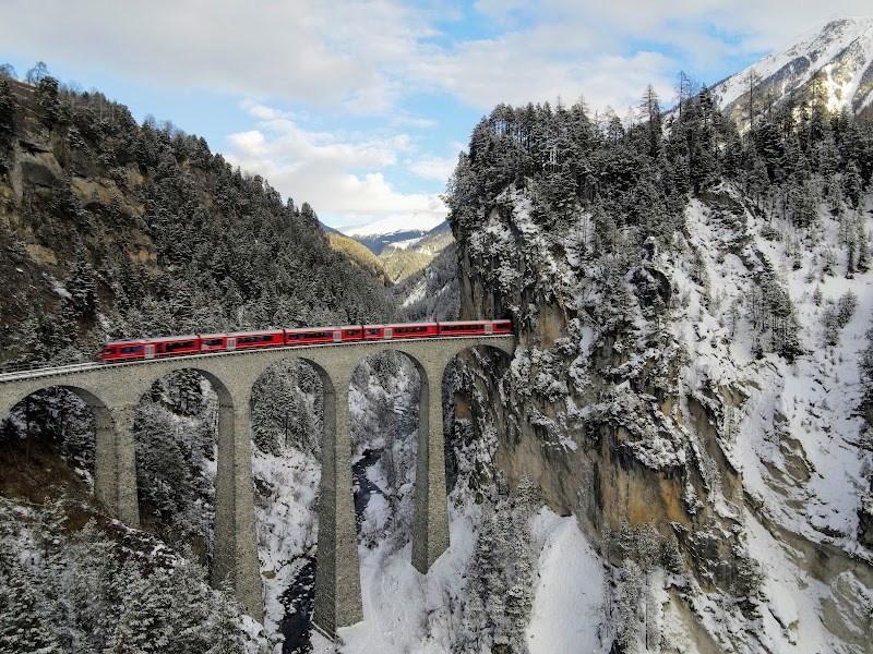 Landwasser Viaduct in Schmitten