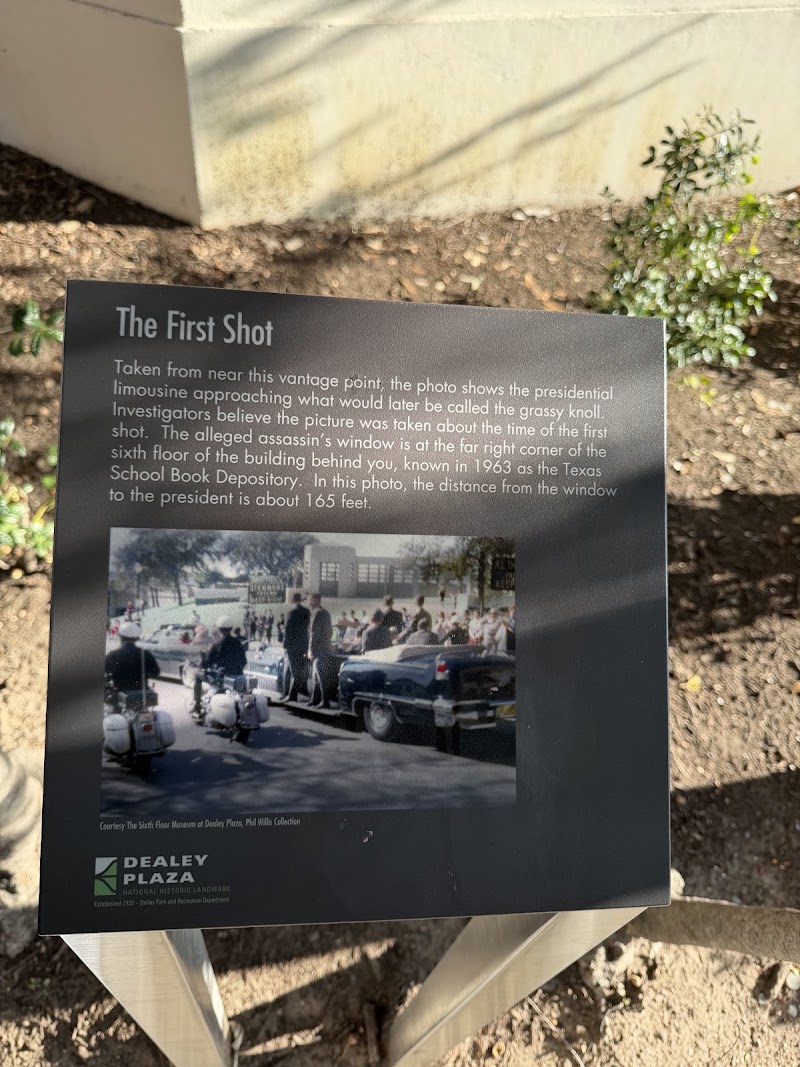 Photo 5 at "X" at site of JFK Assassination in Dallas