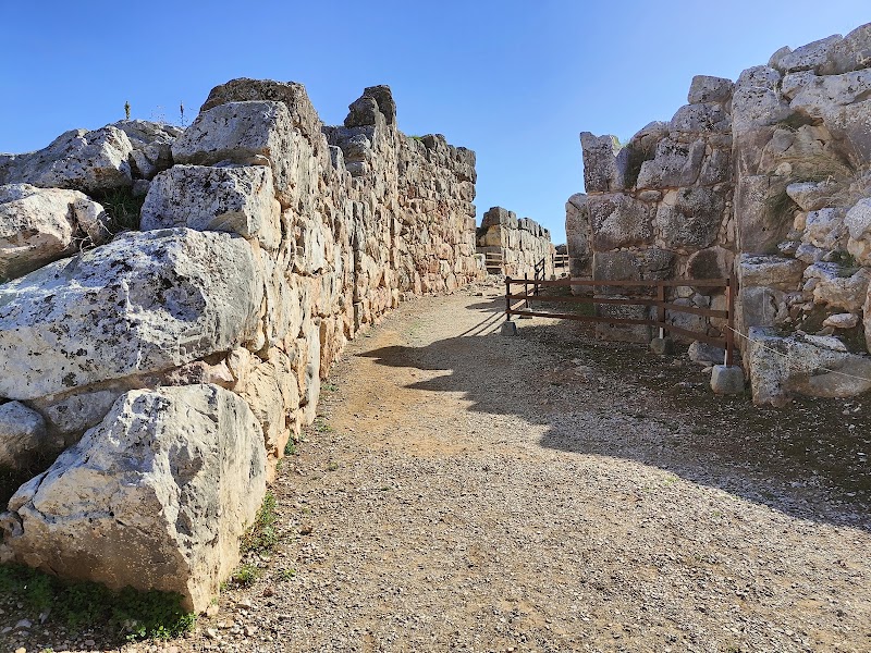 Mycenean Acropolis of Tiryns in Peloponnese