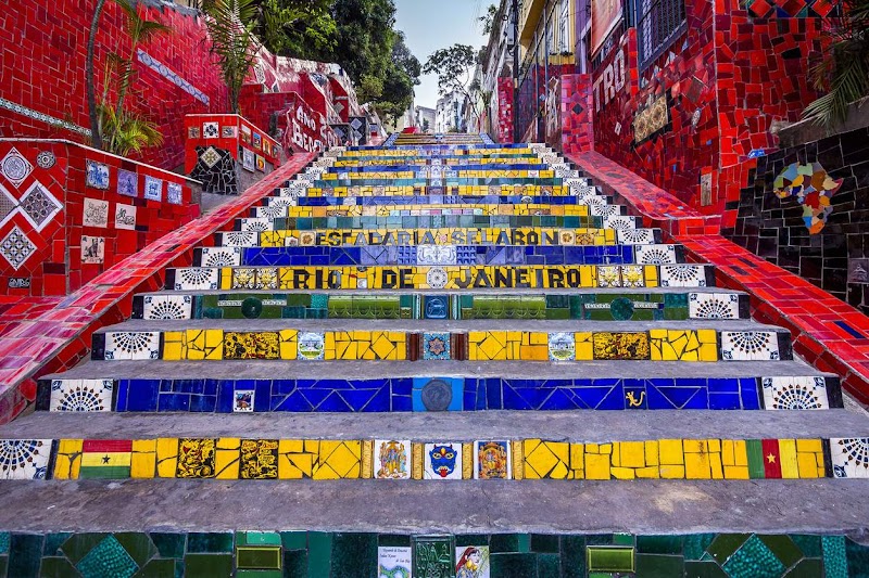 Escadaria Selarón in Santa Teresa