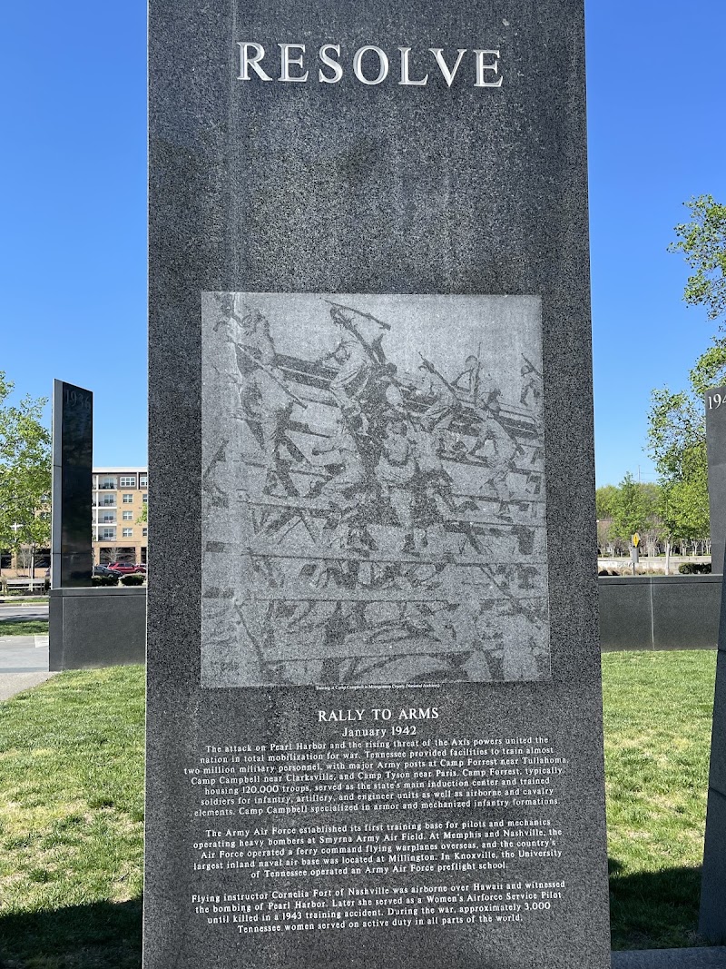 Photo 1 at World War II Memorial in Nashville