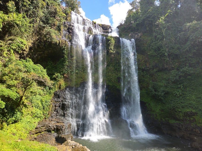 Tad Gneuang Waterfall in Paksong District, Champasak Province