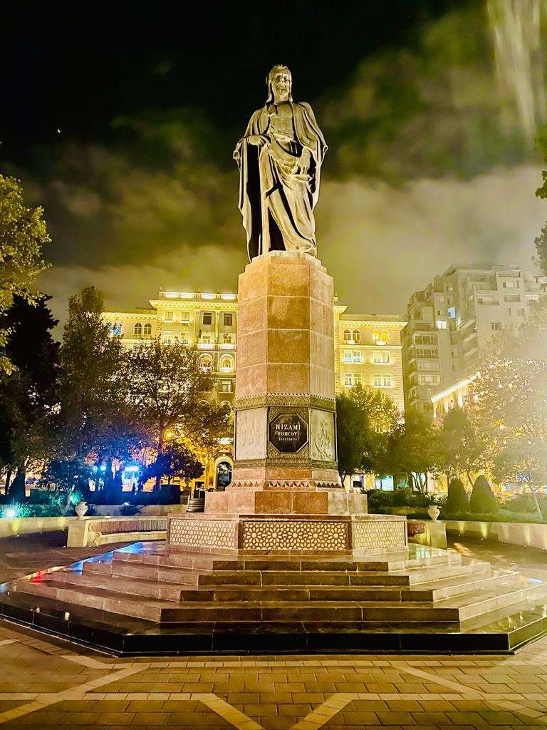 Nizami Ganjavi Monument in Baku