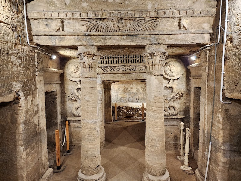 Catacombs of Kom el Shoqafa in Ras at Tin