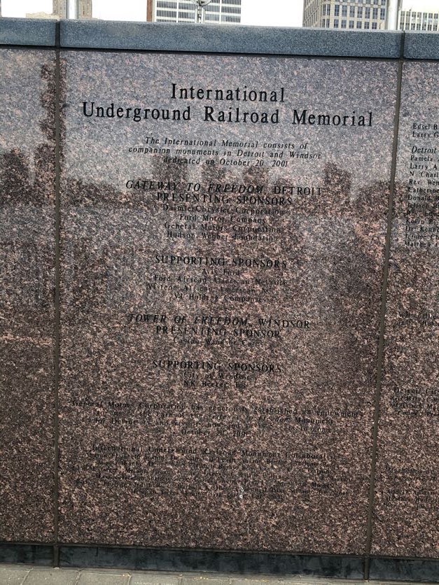 Photo 4 at International Memorial to the Underground Railroad in Detroit