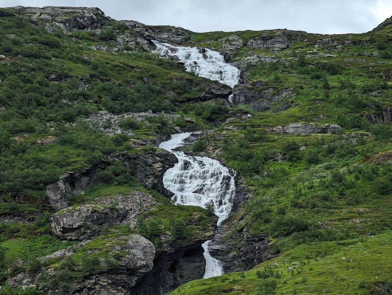 Waterfall view in Geiranger