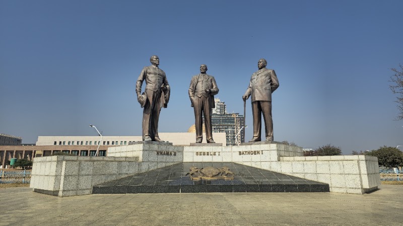 The Three Dikgosi Monument in Gaborone
